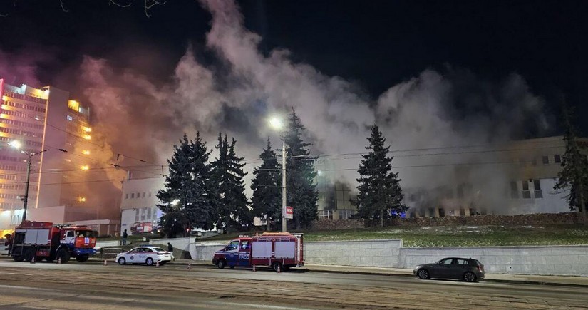 При пожаре в ТЦ Беларусь в Витебске пострадали 15 человек