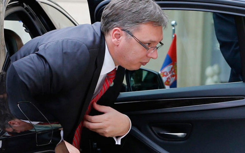Serbiya prezidenti Aİ məmurlarını ikiüzlülükdə ittiham edib