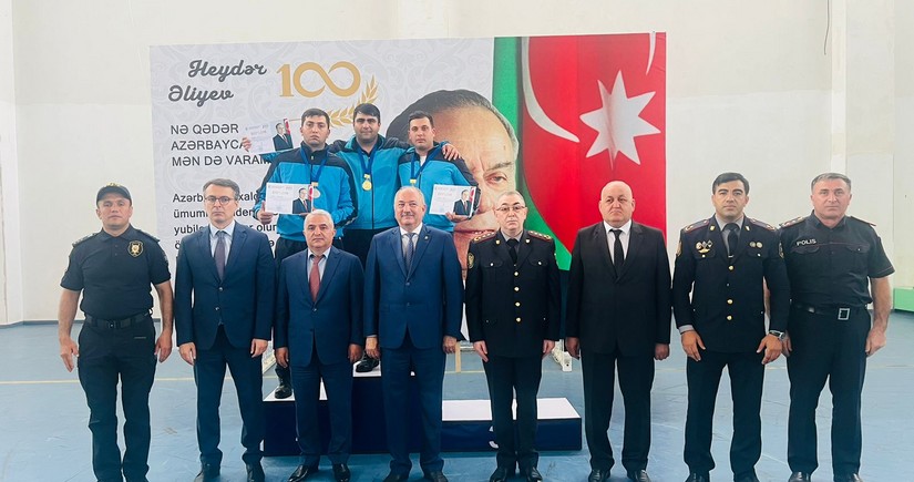 Polislər arasında Heydər Əliyevin 100 illik yubileyinə həsr olunmuş yarış keçirilib