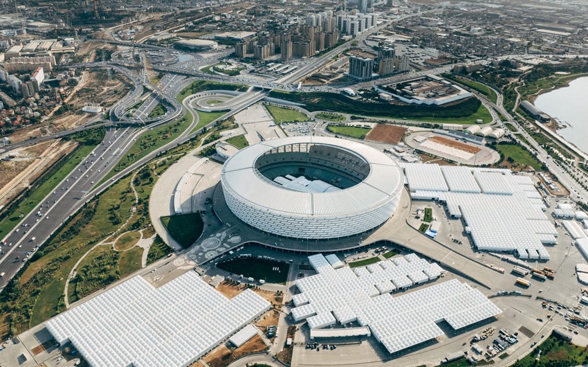 COP29-un keçiriləcəyi Bakı Stadionunda inşaat işlərinin 99 faizi tamamlanıb