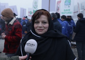 Protester on Khankandi-Lachin road dissatisfied with behavior of some states