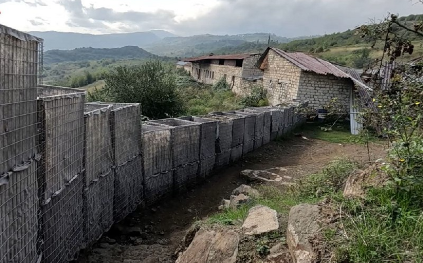 Оставленный армянами опорный пункт на территории Ходжалинского района - ВИДЕО