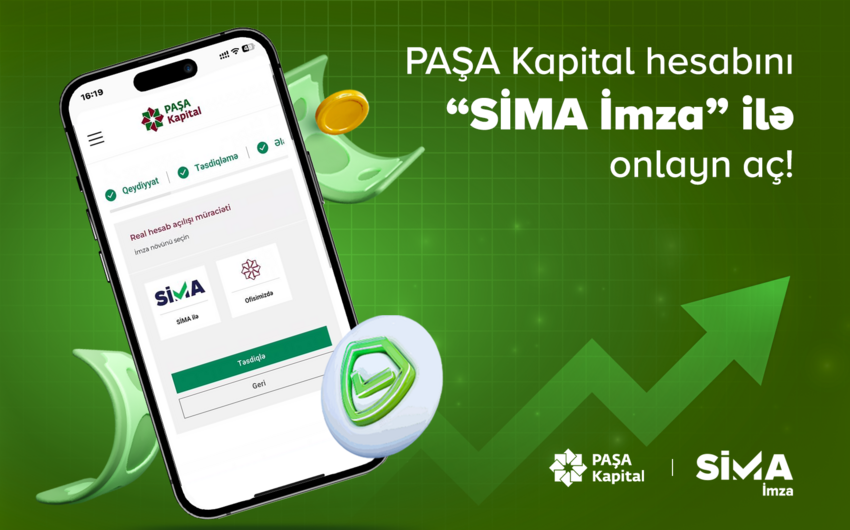 PAŞA Kapital “SİMA İmza” ilə məsafədən hesab açmaq imkanı yaradıb