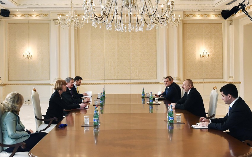 Ilham Aliyev receives UK Minister for European Neighbourhood and Americas
