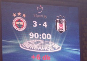 Fənərbağça Beşiktaşa 15 ildən sonra yenə eyni hesabla uduzdu