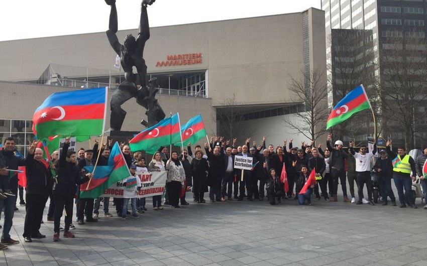Rotterdamda Azərbaycanlıların Soyqırımı Gününə həsr edilən “Səssiz yürüyüş” aksiyası keçirilib - FOTO - VİDEO