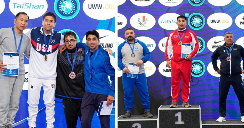 Azerbaijani veteran wrestlers secure 4 medals at World Championship