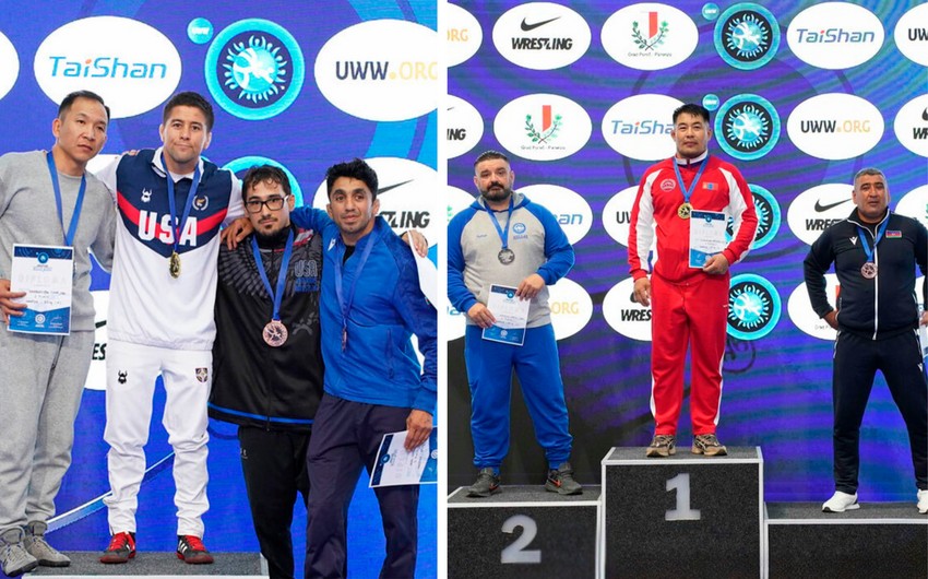 Azerbaijani veteran wrestlers secure 4 medals at World Championship