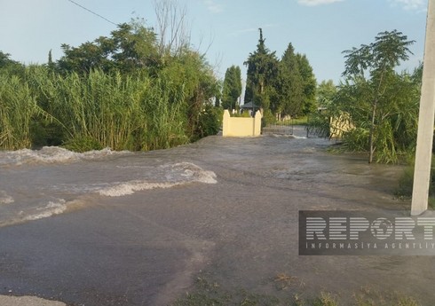В Барде произошел прорыв Верхне-карабахского канала, затоплены две деревни