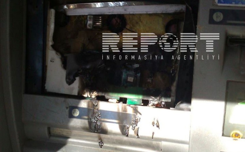 ATM machine of Kapital Bank blown up - PHOTO