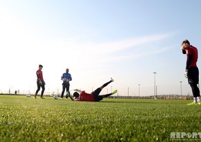 Azerbaijani team holds last training before match with Portugal - PHOTOS