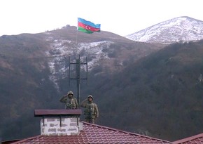 Azerbaijani flag raised in Kalbajar