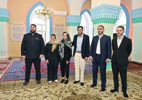 Leyla Aliyeva visits Sakina Khanim Mosque in Guba