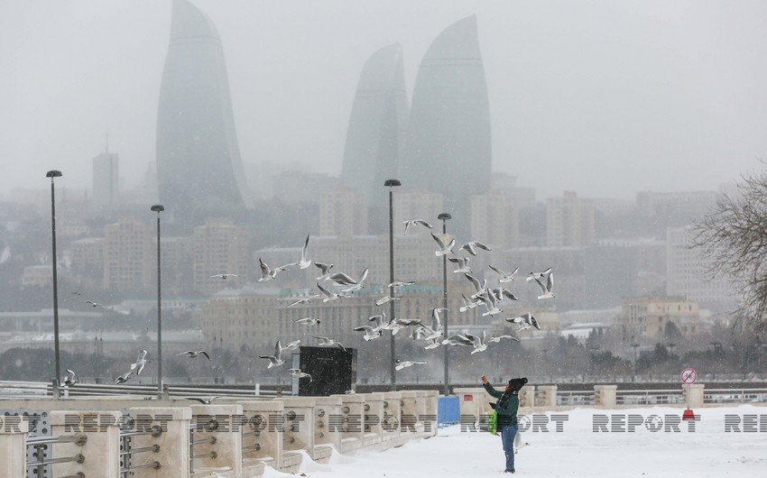Завтра в Баку выпадет снег