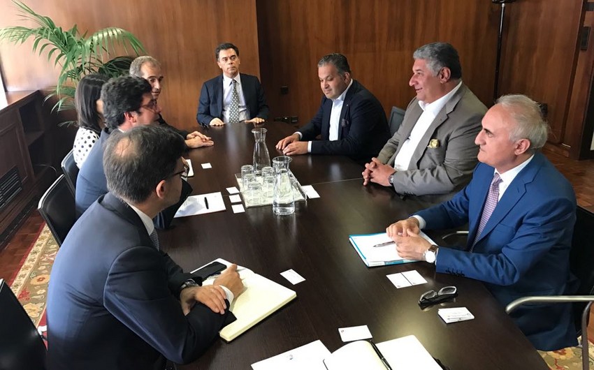 Minister of Youth and Sports Azad Rahimov on a visit to Portugal