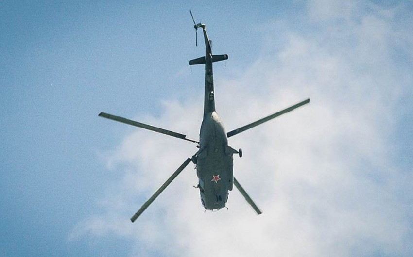Rusiyada Mi-8 helikopteri qəzaya uğrayıb, bir nəfər yaralanıb