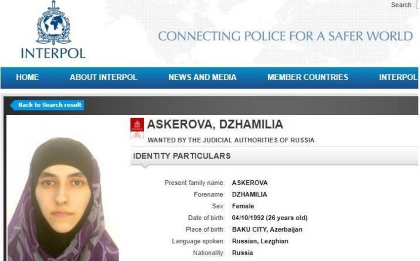Rusiya silahlı qruplaşmaya qoşulan azərbaycanlı qadını “İnterpol” xətti ilə axtarışa verib
