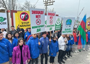 Экоакция на дороге Ханкенди-Лачын продолжается, требования участников остаются неизменными