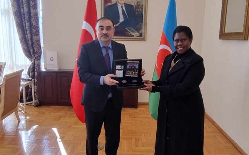 Ambassadors of Azerbaijan, South Africa to Turkey discuss bilateral relations