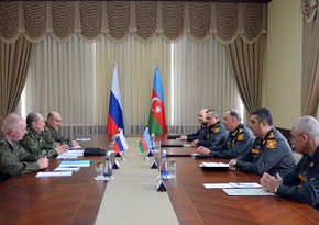 Chief of General Staff of Azerbaijan Army meets with Deputy Commander-in-Chief of Russian Land Forces