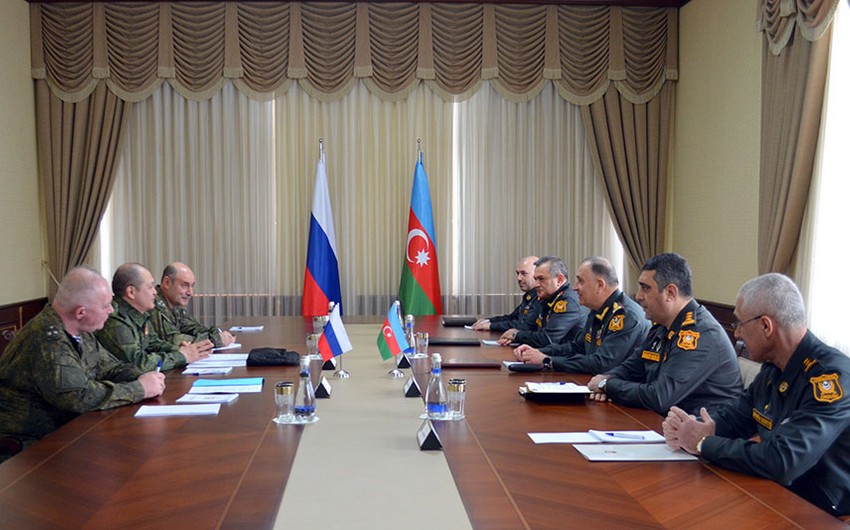 Chief of General Staff of Azerbaijan Army meets with Deputy Commander-in-Chief of Russian Land Forces