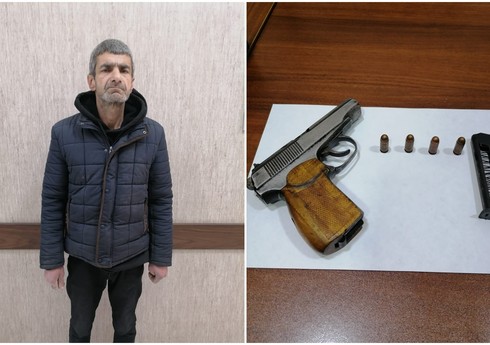 В Баку задержан мужчина, пытавшийся сбыть оружие