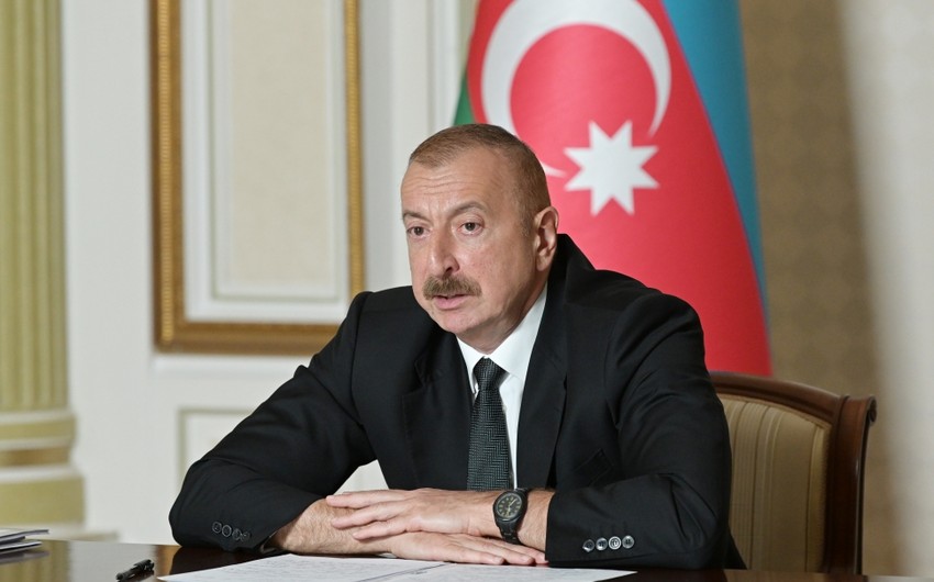 Президент Ильхам Алиев прибыл в Гобустанский район