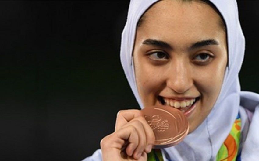 Iranian athlete wins first women's Olympic medal