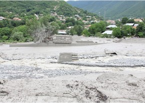 Rivers flood in Azerbaijan's northwest, helicopter called for rescue