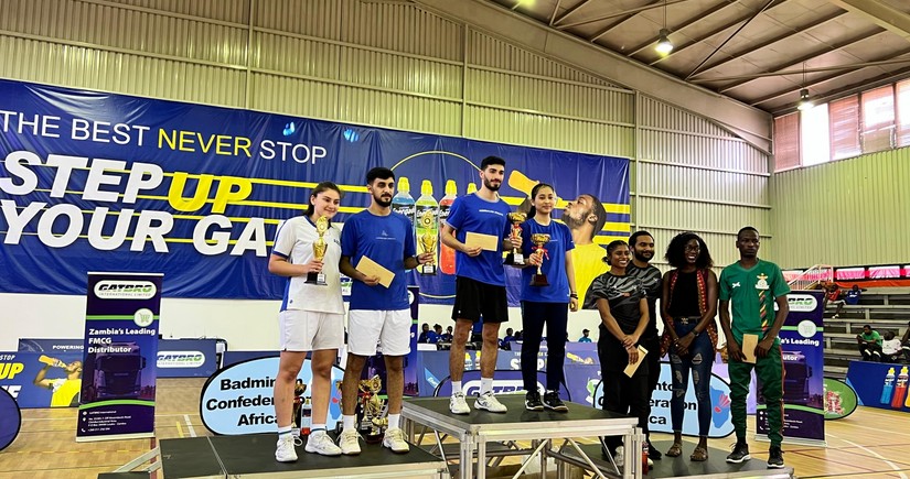 Azərbaycan badmintonçuları Zambiyada 3 qızıl, 2 gümüş və 2 bürünc medal qazanıblar