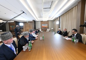 Президент Ильхам Алиев принял муфтиев Северо-Кавказского региона России