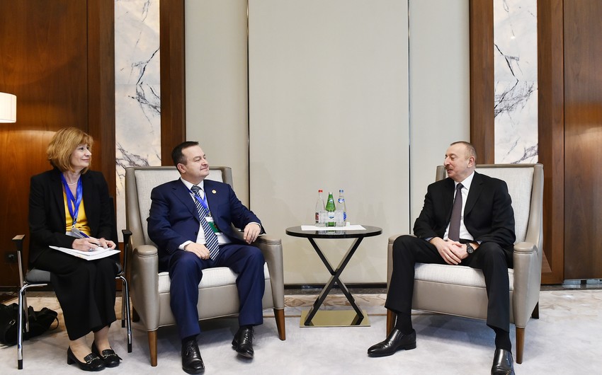 Президент Ильхам Алиев принял глав МИД Сербии, Венесуэлы и Непала