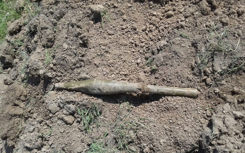 Füzuli rayonunda raket və top mərmisi tapılıb