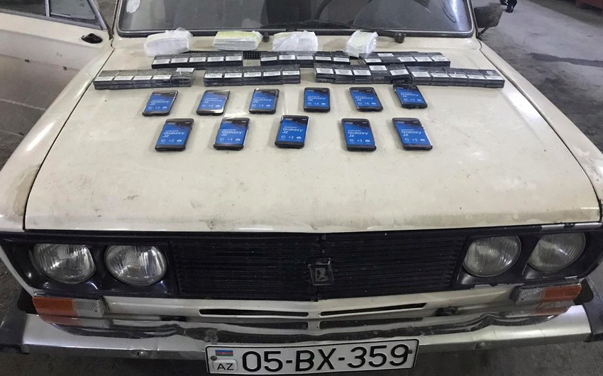 Gürcüstandan Azərbaycana mobil telefonların və siqaretlərin qanunsuz gətirilməsinin qarşısı alınıb