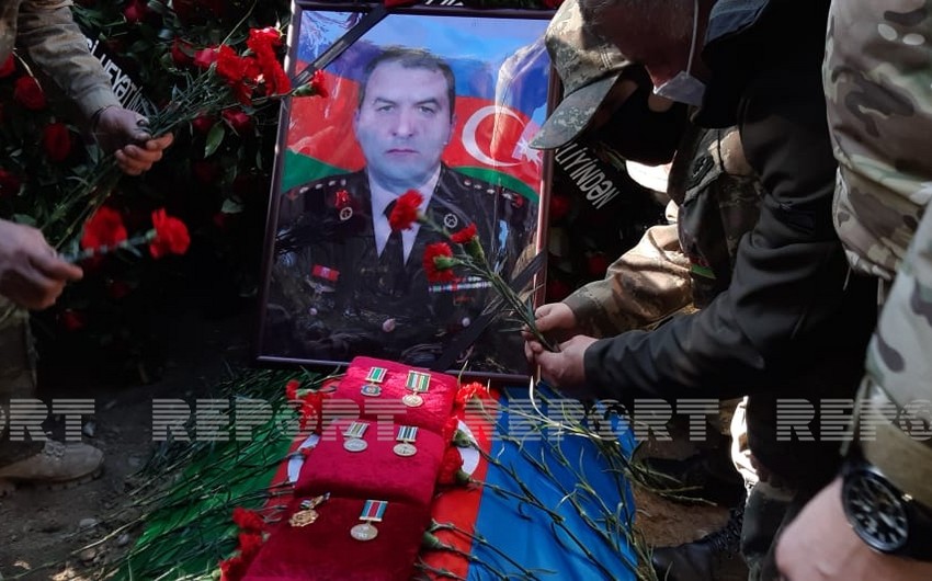Похоронен ставший шехидом полковник Азербайджанской армии 