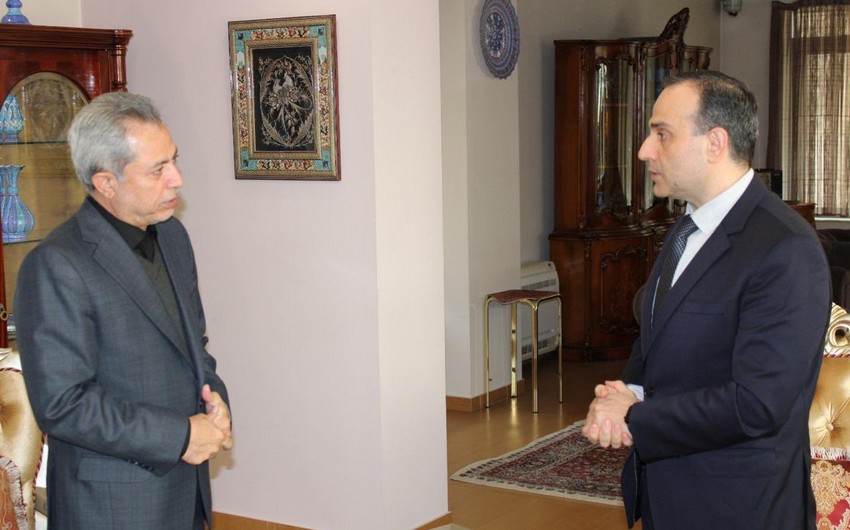  Azerbaijani Ambassador to Bulgaria visits Iranian Embassy
