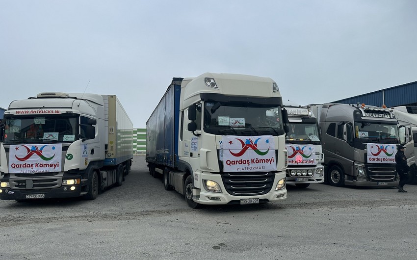 Посол: Из Азербайджана в Турцию отправлены еще 20 грузовиков с гумпомощью