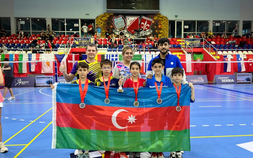 Azərbaycan badmintonçuları Serbiyada beynəlxalq yarışda 4 medal qazanıblar