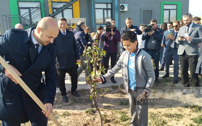 Tree-planting campaign held in Aghali village on Victory Day