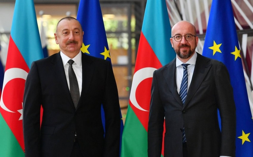 Charles Michel, Ilham Aliyev discuss agenda of Brussels meeting