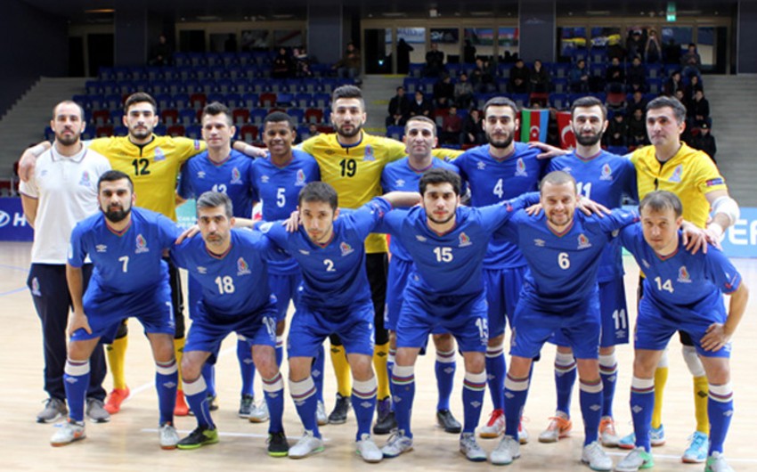Сборная Азербайджана вступает в борьбу на чемпионате Европы по футзалу