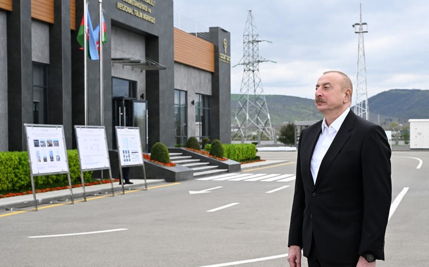 President Ilham Aliyev visits Gabala district