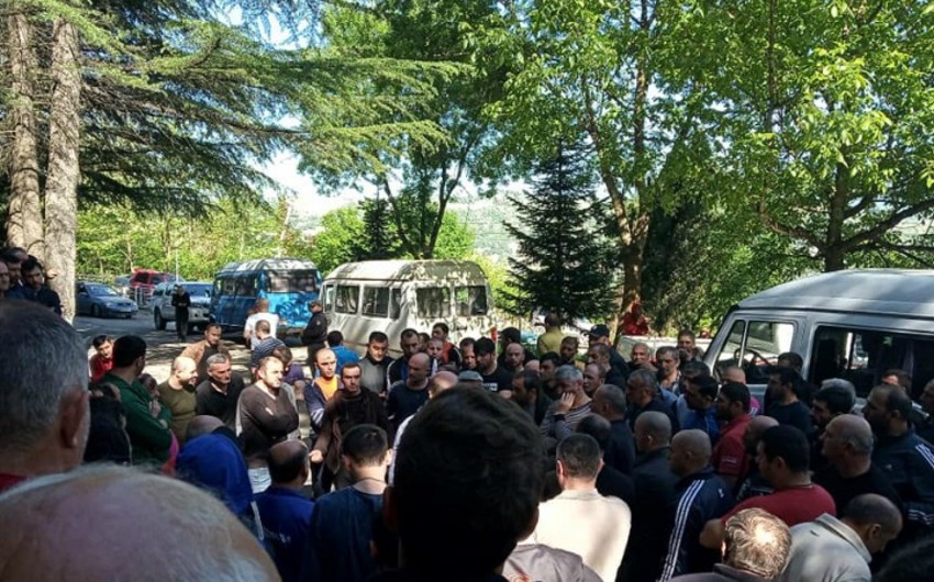 В Грузии продолжается забастовка шахтеров