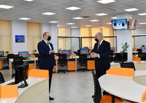 President Ilham Aliyev views new building of AZERTAC