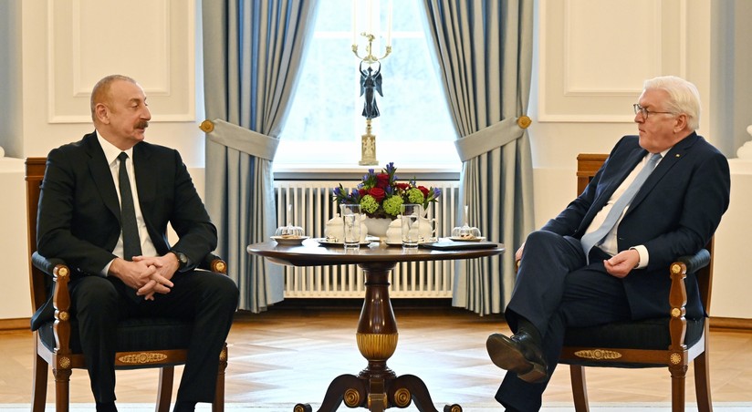 President Ilham Aliyev Held Expanded Meeting With President Of Germany ...