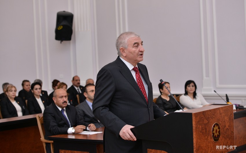 Mazahir Panahov spoke at meeting of Constitutional Court
