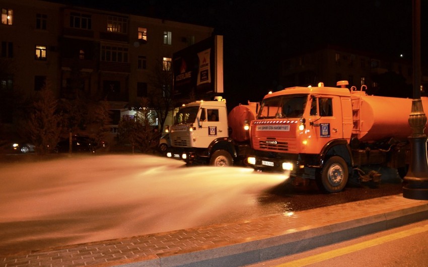Azerbaijan sterilizes streets