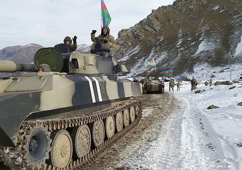 Новые кадры продвижения Азербайджанской Армии в Кельбаджаре