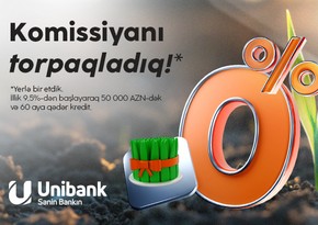 Unibankdan son çərşənbə aksiyası: Komissiyasız kredit! 