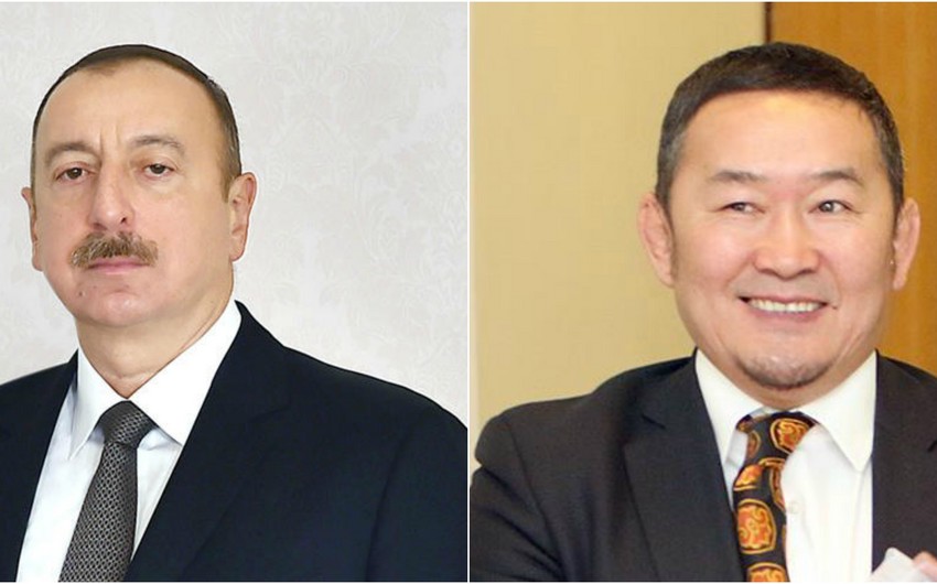 President Ilham Aliyev congratulates President-elect of Mongolia